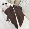 Moda Cor Sólida Macio Respirável Algodão Natural Amassado Toque 90 Lenço Quadrado Textura Fina Plissado Ligeiramente Elástico Lenço de Cabeça Feminino Lenço de Seda