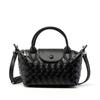Diseño de Nicho Bolso Pequeño de Cuero Genuino Moderno 2026 Nuevo Modelo Bolso Tejido de Piel de Vaca para Mujer Bolso Dumpling Bolso para Teléfono Bolso de Mano Bolso Cruzado
