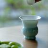 Jarra de Agua de Porcelana Jade de Esmalte Monocromático de Alta Temperatura para Uso Doméstico, Juego de Té Kung Fu, Tarro para Residuos de Té, Accesorios para Ceremonia del Té