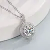 Collar Colgante Redondo de Zirconia Ocho Corazones y Ocho Flechas de Moda Transfronteriza Europea y Americana Lujo Ligero Joyería de Cadena para Clavícula de Mujer Venta al por Mayor