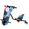 Go-Kart Eléctrico Multifuncional Transfronterizo para Niños, Coche de Derrape Cuadrado, Vehículo Inteligente de Equilibrio de Tres Ruedas 360°
