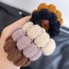 Diadema de goma elástica para el pelo, para otoño e invierno, color marrón, 5 unidades, para coleta alta, gruesa y duradera