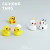 Pato Transformable Curioso de Resina en Miniatura Producto Nuevo Venta al por Mayor DIY Creativo Colgante Pequeño 3D Materiales para Llavero Hecho a Mano