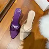 Sandalias dulces de estilo nuevo primavera/verano 2026 con lazo, punta abierta y tacón medio fino para mujer