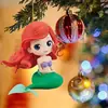 Colgante Decorativo de Princesa Navideña Transfronterizo Colgante Plano de Acrílico de Dibujos Animados Colgante de Muñeca para Árbol de Navidad Decoración Infantil