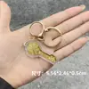 Saco da Sorte com Folha de Ouro Puro, Lingote de Ouro, Corda para Pendurar, Cadeado da Sorte, Chaveiro de Cabacinha dos Desejos, Presente Criativo para Amigos, Atacado