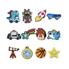 Zuecos de PVC para Niños Transfronterizos Accesorios DIY Mecanismos Dinosaurio Sirena Princesa Dijes para Zapatos Set de Decoración de Zapatos para Niños y Niñas