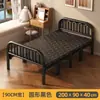 Cama individual plegable, portátil para uso doméstico, marco de hierro reforzado y engrosado, cama doble para dormitorio, cama de campaña simple para viviendas de alquiler