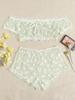 Fornecimento transfronteiriço Europa e Estados Unidos comércio exterior quente sexy lingerie sexy mulheres malha perspectiva estampado conjunto de underwear Atacado