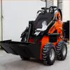 Fábricas Europeias e Americanas Exportam Mini Carregadeira Australiana Epa350Kg com Rodas em Pé e Pá 360° Há Muitos Anos