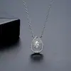 Colar com Pingente Flor Gota d'Água Zircônia Estilo Coreano Jinse Xiaohongshu Influenciador Corrente para Clavícula Feminina Nicho Versátil