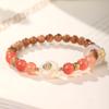 Pulseira Bodhi Natural de Lançamento Alto Cozinheiro Fonte de Sal Ágata Flor da Sorte Novo Estilo Chinês Pulseira Wen Play Presente Feminino para Melhor Amiga