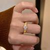 Anillo de mariposa de esmalte colorido con apertura ajustable para mujer, diseño de nicho de alta sensación, anillo único, nueva pulsera de moda