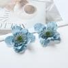 8cm felpa simulación flor de cerezo delphinium cabeza de flor accesorios DIY decoración de caja de regalo Guirnalda de boda Flor de regalo de Navidad