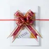 Fita de Flor Puxada à Mão com Borda Dourada Caixa de Doces de Casamento Caixa de Presente Decoração de Casamento Suprimentos de Casamento Carro de Casamento Quarto de Casamento Escada Laço