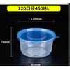 Fiambrera Espesa Comida Rápida Caja para Llevar Redonda para Llevar Microondas Desechable Tazón para Sopa para Llevar Caja Bento Caja para Llevar