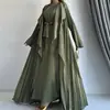 Outono 2024 Novo Europeu e Americano Amazon Transfronteiriço Cor Pura Estilo Socialite Cintura Longa Elegante Elegante Terno de Saia Longa