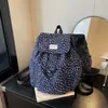 Mochila Retro Estilo Coreano 2026 para Niñas, Mochila Versátil de Gran Capacidad con Cierre de Cordón para el Día a Día