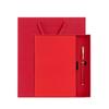 Nuevo Cuaderno A5 Engrosado Sarga Cuero Suave Cuaderno Caja de Regalo Bloc de Notas Set de Regalo de Negocios Se Puede Personalizar