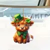 Novo Pingente de Carro Plano de Material Acrílico de Cachorro Fofo Transfronteiriço Acessórios para Mochila Decoração de Casa