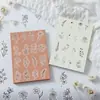 Material Decorativo para Planificador Simple Flor Vintage Ilustración de Planta Paquete de Pegatinas para Planificador Estilo Ins Pegatinas de Plantas con Hojas Verdes