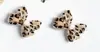 Estampado de Leopardo Lazo Joyería para Uñas Resina Exquisito Lazo Dulce Versátil Fondo Plano Usable Decoración de Uñas Al por Mayor