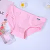 A001 Atacado de Roupa Íntima Feminina 100% Algodão, Estilo Jovem Calcinha de Algodão Puro na Virilha Baixa, Respirável, Pacote com 12