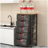 Carrito de almacenamiento de snacks para el hogar con cajones de rejilla, ruedas y estantes para almacenamiento móvil junto a la cama y organización de artículos varios