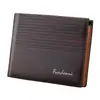 Nueva Moda Coreana Cartera Corta para Hombre en Relieve Estilo Horizontal Cartera con Múltiples Ranuras para Tarjetas Portatarjetas Lista para la Venta