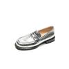 Florescendo Sozinha ~ Sapatos de Couro Pequenos Camélia, Couro Genuíno Completo Dentro e Fora Mocassins de Salto Baixo Primavera 2024, Sapatilhas de Couro de Vaca para Mulheres