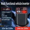 Convertidor Inversor de Coche Multifuncional 12V24V a 220V para Coches y Camiones Cargador de Teléfono Móvil Tipo de Enchufe