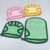 Guante de Baño PVA Doble Cara Frote de Polvo Toalla de Baño Frote Polvo y Barro Guante de Baño Esponja para Colgar Frotador de Baño Estampado
