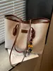 Bolso grande tejido vintage para mujer, nuevo bolso tote coreano simple de moda para el verano 2026, bolso de hombro para el día a día de gran capacidad