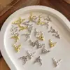 Accesorios Exquisitos de Arte para Uñas de Reno Navideño Lujo Ligero Dibujos Animados Tridimensionales Broca para Uñas de Aleación Navideña Accesorios Portátiles Venta al por Mayor