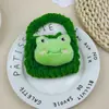 Bolsa de Maquiagem Fofa de Coelho Tricotada à Mão Boneca de Desenho Animado DIY Lã Anti-Queda Fone de Ouvido Bluetooth Mini Carteira de Moedas