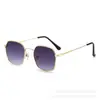 Gafas de sol con montura poligonal nuevas de primavera y verano 25 para hombre, metal, gafas de moda para mujer de comercio exterior transfronterizo europeo y americano