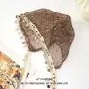 Gorro bohemio con decoración de concha hueca para mujer, transpirable y favorecedor para el rostro, gorro de malla holgada para primavera y verano, moderno