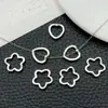 Joias de Liga DIY Flor Oca Coração Contas Pulseira Colar Alça de Celular Contas Espaçadoras Tecelagem Acessórios de Contas