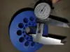 Roda de Quatro Encaixes, Máquina de Tecelagem de Alta Velocidade, Roda de Borracha para Bobinagem, Usando Rolamento 6005, Diâmetro Interno 25mm, Diâmetro Externo 100mm