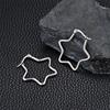 Estilo frio personalizado aço inoxidável em forma de brincos de arame de 30 mm leve luxo nicho design sentido brincos de aço inoxidável