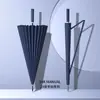 Paraguas de 24 varillas con mango largo al por mayor para hombre extra grande automático especial para lluvia intensa reforzado engrosado resistente al viento paraguas con logotipo personalizado