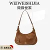 Bolso de Mujer Tipo Bollo Transfronterizo Bolso Cruzado Versátil para el Trabajo Bolso de Media Luna 2026 Nuevo Bolso de Hombro de Gamuza Bolso de Axila