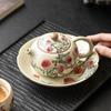Tetera de cerámica de fábrica Ru Kiln Pastel Nine Peach Xi Shi, tetera para té chino antiescaldamiento, tetera individual con filtro de Kung Fu