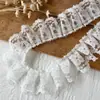 Accesorios de encaje hechos a mano DIY Forro de malla Ropa de muñeca Prenda Tela decorativa plisada Tela de dobladillo de falda