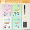 Conjunto de Livros de Prática de Escrita Cross-Border para Crianças Inglês Espanhol Divertido Caneta de Iluminação Controle da Caneta Livro de Treinamento de Traçado Atacado