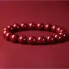 Pulsera de Cinabrio Rojo, Arena Imperial, Estilo Unisex, Mineral Crudo de Xiangxi, Contenido Estándar, Arena Oro Púrpura, Pulsera Regalo de Año de Nacimiento