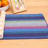 Tapete de tela de algodón europeo para el hogar, tapete aislante diario, tapete de color para mesa, venta al por mayor 30*45cm