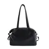 Bolsa Grande Retro PU Súper Suave para Otoño/Invierno 2026 Transfronteriza para Mujer Estilo Coreano Bolso Tote Simple Bolso de Hombro Único para Debajo del Brazo para Mujer