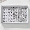 40 Anillos Retro Mixtos Personalizados de Puesto Callejero, Modernos y Tendencia Anillos Antiguos Multiarcticulados, Accesorios Decorativos al por Mayor