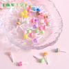 Mini piruleta multicolor de simulación, accesorios de comida y juego al por mayor, decoración de casa de juegos casera DIY, decoración de pastel y postre al por mayor